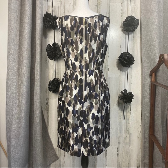 kate spade Rhea Ruffle Ink Blot dress EUC sz 8 - Picture 4 of 11